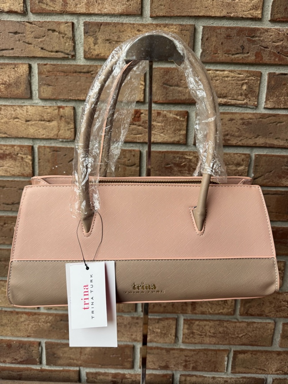 Trina Turk Colorblock Satchel With Adjustable Crossbody Strap